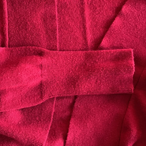 Mossimo Dark Red Open Front Cardigan Size M - Picture 9 of 9